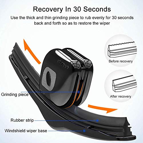 Leegoal Auto Wiper Repair, Car Wiper Blade Repair Tool, Universal Car Wiper Restorer with Keychain - Thumbnail 5
