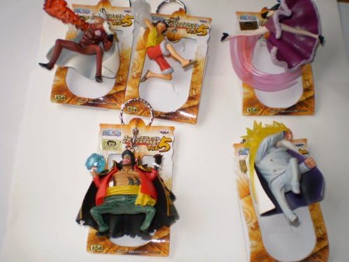 Amazon Co Jp ワンピース スーパーエフェクトフィギュアキーホルダー Vol 5 全5種セット ホビー 通販