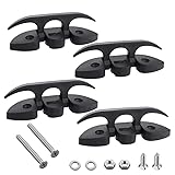 4 Pcs 5" Folding Cleat, Flip-up Dock Cleat with