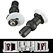 Ioffersuper 2x toilet seat hinges blind hole fixings expanding rubber top fix nuts screws 3C