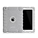 Honeycase Extreme-Duty Military Transformer Hybrid Shockproof & Drop Resistance Anti-slip Soft Silicone Case Cover for iPad 2 / for iPad 3 / for iPad 4(Grey)