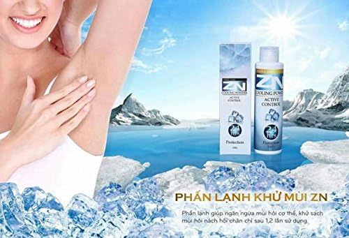 05 bottles100gram - PHẤN LẠNH ZN (Khử Mùi Hôi Cơ Thể) - ZN COLD (Deodorant) - Made from 100% from herbs, roots, fruit shells