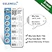 【5-Year Warranty】 CELEWELL 100 Pack CR2032 Battery 2032 ECR2032 230mAh 3 Volt Lithium Battery Coin Button Cell