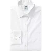 Brooks Brothers B Men’s Regular Fit White Dress Shirt (17" Neck, 32"/33" Sleeves)