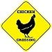 Chicken Crossing Funny Metal Aluminum Novelty Sign
