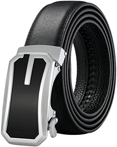 Luxury Genuine Leather Adjustable Belt with Automatic Buckle Versatile Unisex Casual