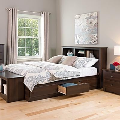 Buy Prepac Mate S Platform Storage Bed With 6 Drawers Queen Espresso Online In Indonesia B001kw0buq