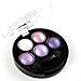 Mallofusa 5 Colors Eye Shadow Powder Metallic Shimmer Eyeshadow Palette (Amethyst Glam) 4.7oz