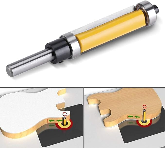 Fresa de copiadora, fresa de madera, router de punta de 1/4 de aleación ...