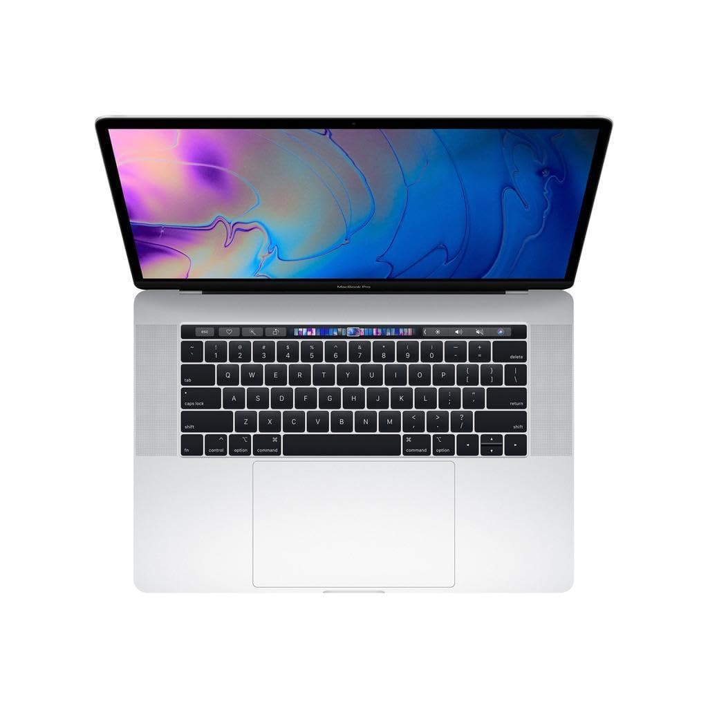 2018 Apple MacBook Pro with 2.2GHz Intel Core i7 (15-inch, 16GB RAM, 256GB SSD Storage) (QWERTY English) Silver (Renewed)
