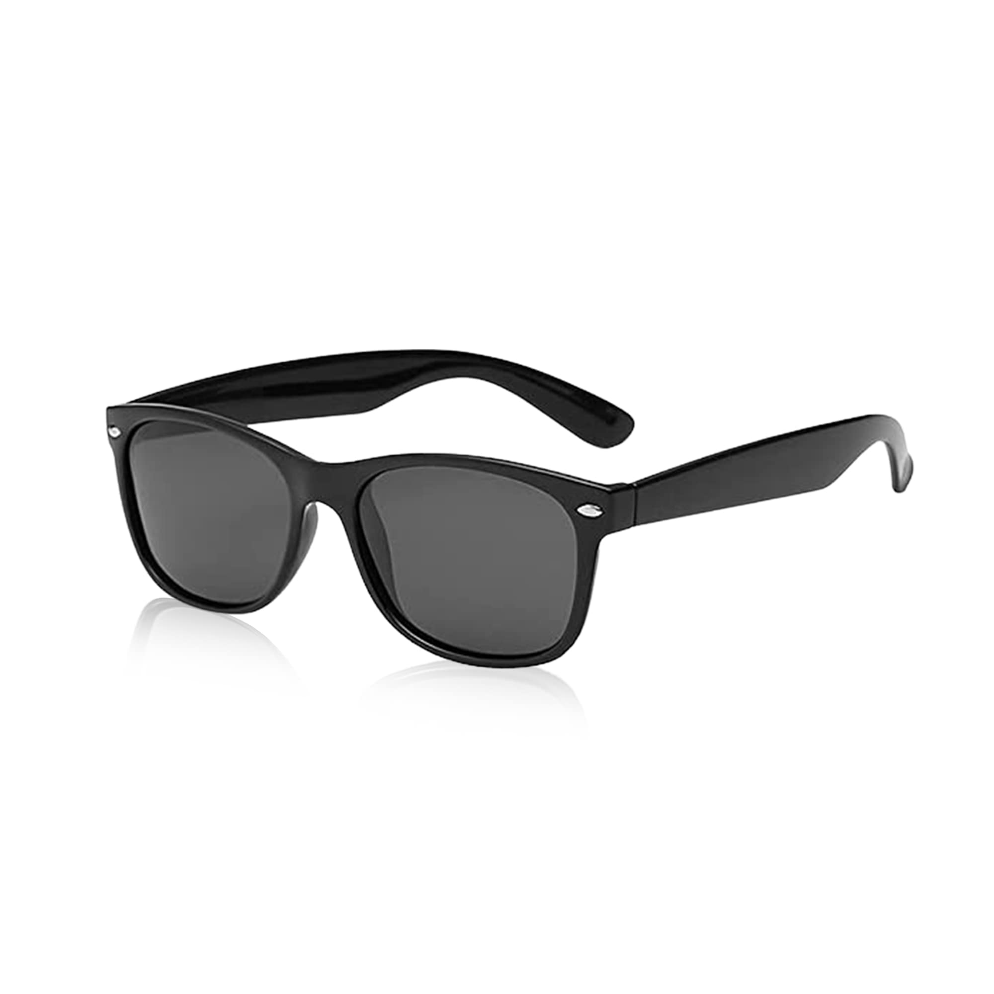 Photo 1 of Lxnoap Sunglasses Classic 80’s Vintage Style Design (Black Matte, Smoke)