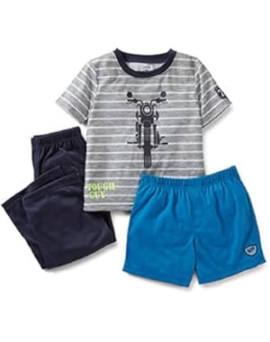 Baby Toddler Little Boys 3-pc. Tough Guy Pajama Set