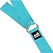 REEHUT Yoga Strap 6ft with Ebook - Durable Polyester Cotton Exercise Straps w/Adjustable D-Ring Buckle for Stretching, General Fitness, Flexibility and Physical Therapy Sky Blue