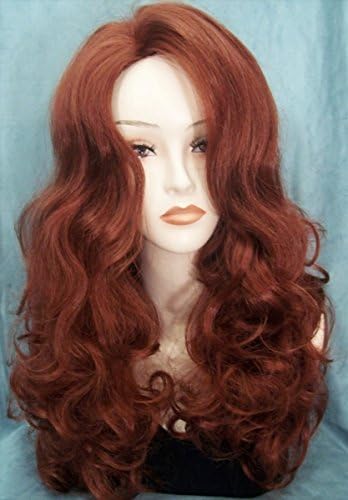 CASSIE Skin Top Wavy Wig by Mona Lisa - 130 Copper Red