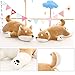 UNIQME Dog Plush Doll Stuffed Shiba Inu 3D Animal Zoo Pet Throw Pillow Bed Nursery Decoration Baby Play Toy Puppy Shape Sleeping Pillow Gift For Girl Boy 21.6”