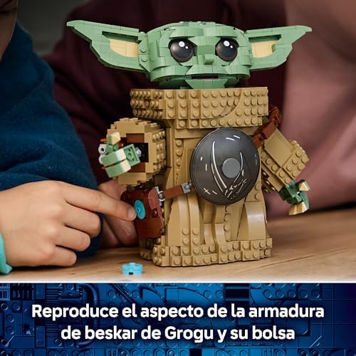 Star Wars 75446 Grogu (Aprendiz de Mandaloriano) Figura de Juguete - Maqueta para Exponer con Armadura de Beskar para la Decoración del Dormitorio Infantil - Regalo para Niños y Niñas de 10+ Años