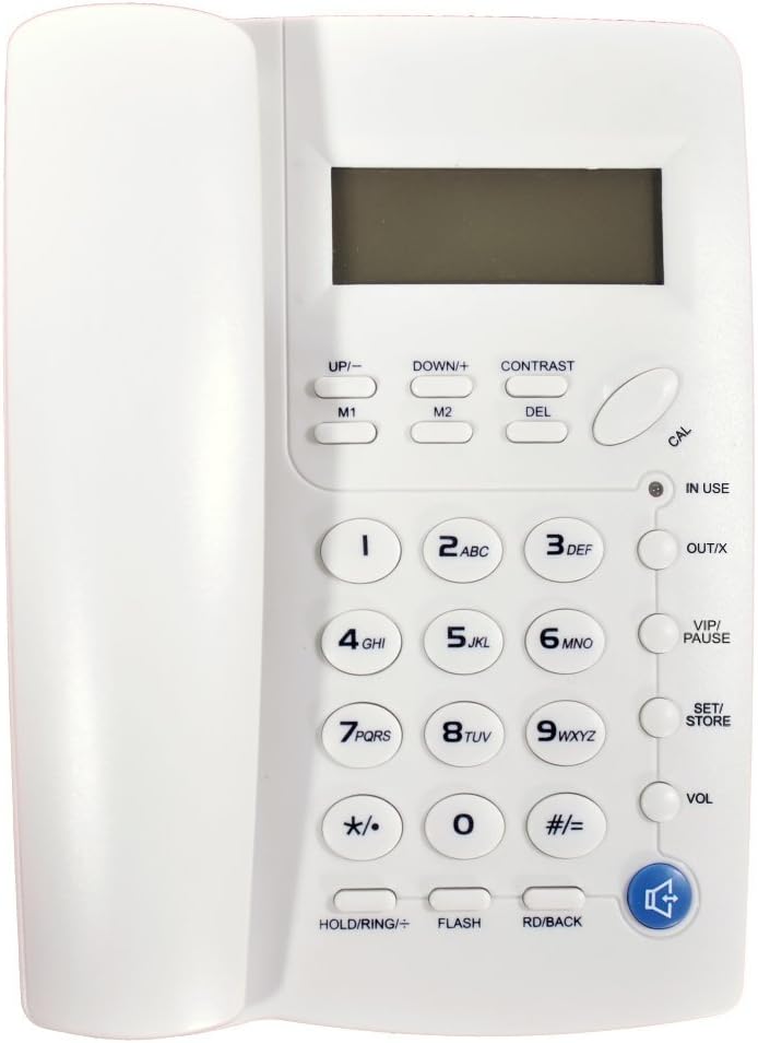 Ornin Y043 Corded Telephone with Speaker, Display, Basic Calculater and Caller ID (Black) : Electronics