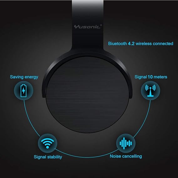  Bluetooth Headphones Wireless Yusonic On Ear