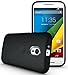 TUDIA Full Matte Arch TPU Bumper Protective Case for Motorola Moto G 3 (3rd Gen 2015 Released) (Black)