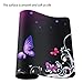 iColor Purple Butterfly Anti-Slip Mouse Pad Mice Pad Mat Mousepad for Office, Computer, Laptop & Mac Optical Laser Mouse- Durable & Comfortable & Lightweight for Easy Typing & Pain Relief MP-006