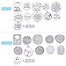 Jdesun 24 Pieces Inspiration Words Charms, 12 Styles Inspirational Message Charm Pendants for Crafting Necklace Bracelet (Silver)