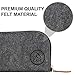 Pencil Case Pen Case, Pouch, and Pencil, Felt Student Stationary Zipper Bag, Organizer Large Capacity Perfect for Pens, Pencils, Gel Water Markers School Supplies with Special Key Ring (Grey)