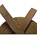 TOFL Genuine Top-Grain Leather Strap | 72 Inches Long | 3/8 Inch Wide | 1/8 Inch Thick (7-8 oz) | 1 Leather Strip for DIY Arts & Craft Projects, Clothing, Jewelry, Wrapping | Medium Brown