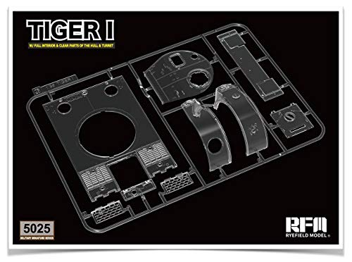 Reyfield Model 1/35 German Army Tiger 1 Heavy Tank Prior Type Vittman Tiger / RFMRM5025 1:35 Rye Field Model Tiger I Sd.Kfz.181 with Full Interior & Clear Parts of Hull & Turret [Model Building KIT] - Thumbnail 4