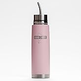 Mate Listo Autocebante Travel Cup - 500ml Stainless Steel Yerba Mate Thermos with Bombilla (Dusty Rose)