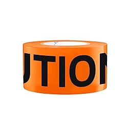TopSoon Orange Caution Tape Roll 3-Inch by