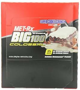 Amazon.com: MET-Rx Big 100 Colossal Meal Replacement Bar ...