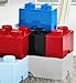 LEGO Storage Brick 8 - studs GREEN - Stackable Plastic Storage Box with Lid for Kids and Adults, Ideal Desk Organizer and Toy Box - 12.1L Capacity