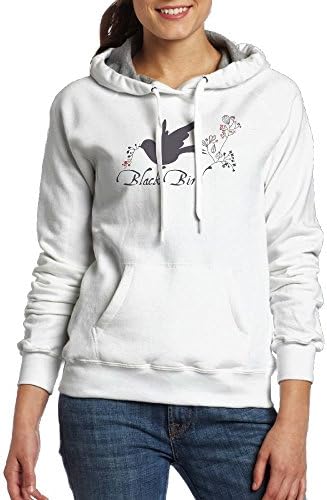 KLQPOD Black Bird New Arrive Unique Slim Girls Drawstring Pockets Baseball Hoodies Lightweight Outwear
