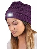 H-6007-74 Day/Night Beanie - Dark Purple