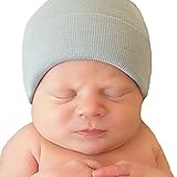 Melondipity Solid Grey Newborn Boy Hospital Baby Hat