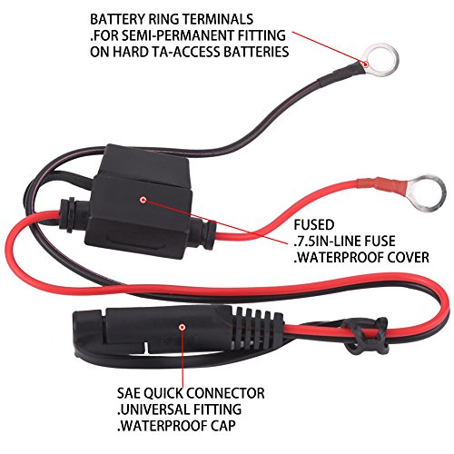 Cuque 6V 12V Battery Charger Automatic Battery Trickle Charger for Automotive Motors ATV RV (US Plug) Perfect Equipment Car Motorcycle Vessel All-Terrain Vehicle UTV Battery Maintenance and Charging