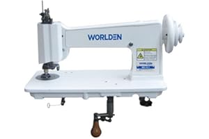 YEQIN Handle Operated Single Needle Chain Stitch Embroidery Machine - Replacement Vintage Cornely Singer 114w103 - Universal Feed Designs Chainstitch & Moss Stitch