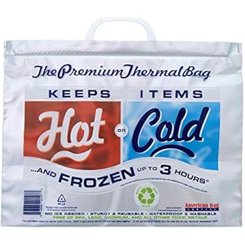 Hot Cold Bag | Insulated Thermal Cooler, Lunch Size, Pack of 5