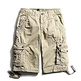 Men's Cotton Lesuire Multi Pockets Cargo Shorts