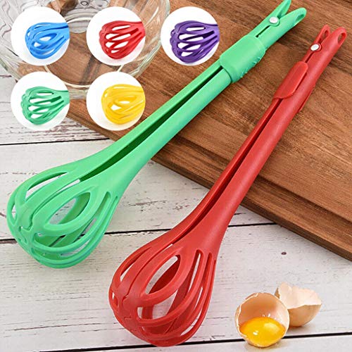 Clearance Sale!UMFun 2 in 1 Multi-function Egg Mixer Blender Whisk Hand Egg Beater Bread Clip Mixer (Purple) - Thumbnail 4