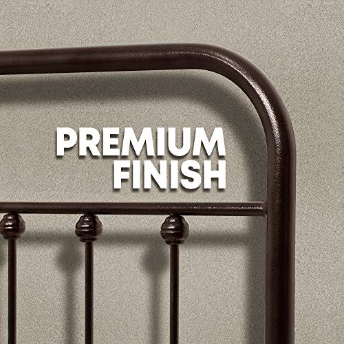 Ambee21 Queen Metal Bed Frame with Headboard and Footboard Set: Vintage Bed Frame, Sturdy Support Mattress Foundation, No Box Spring Required, Under Bed Storage, Steel Slat Support, Easy Assembly