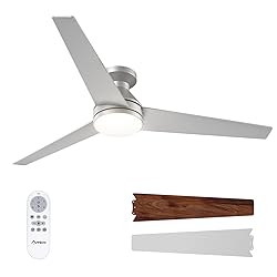 Amico Ceiling Fans with Lights, 52 inch Low Profile