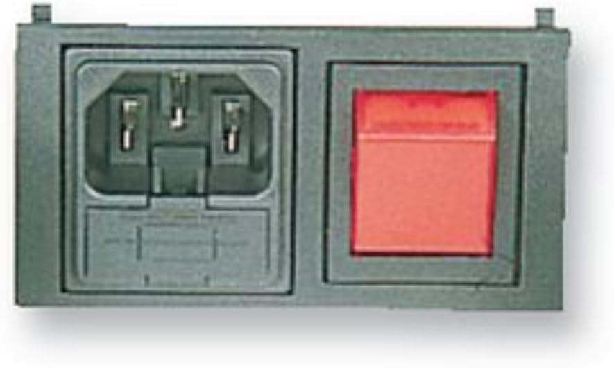 BULGIN BZH01/Z0000/11 INLET, IEC, SWITCHED, RED