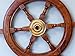 Asher's Collection Deluxe Class Wood and Brass Decorative Ship Wheel 24