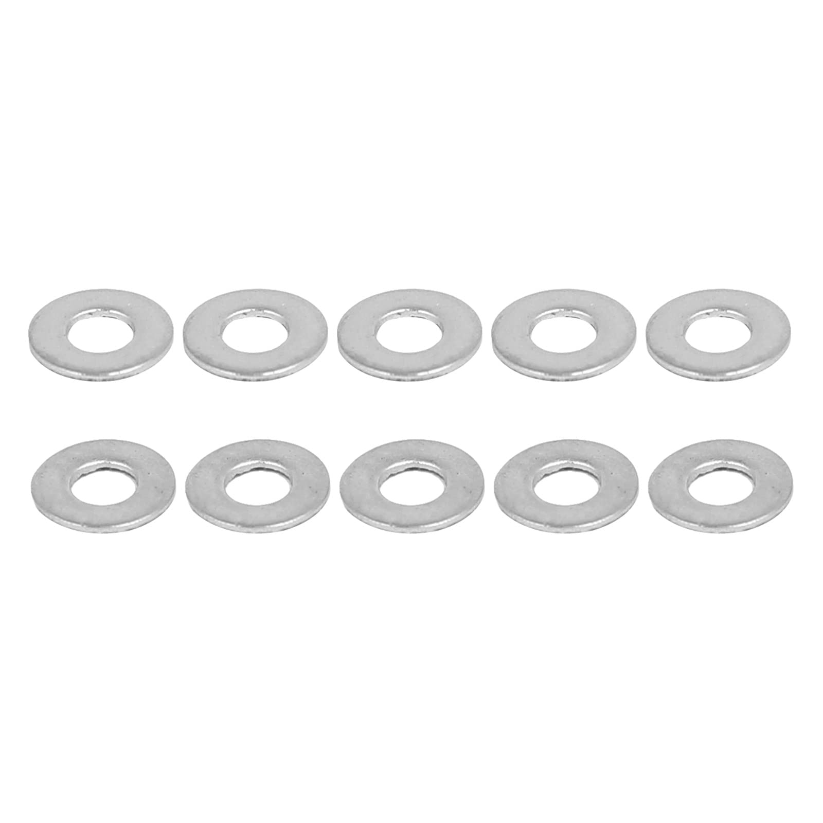 DTGN 1.6mmx4mmx0.3mm(IDxODxT) 304 Stainless Steel Flat Washers - 400Pack - Good for Industrial Machinery - Flat Ring Gaskets - Silver Tone — image 1