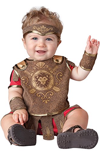 InCharacter Baby Boy's Gladiator Costume, Gold/Tan, Large