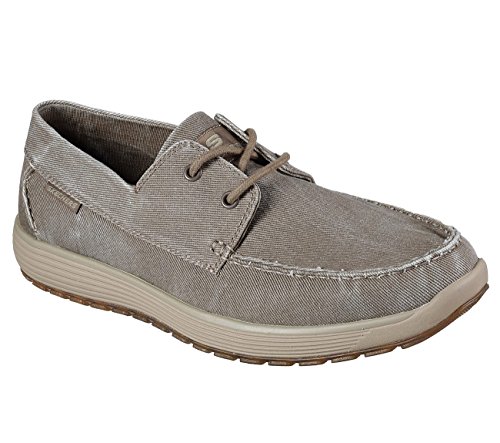 Skechers venick romeno mens boat shoe oxfords khaki 9