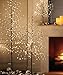 2x 50 LED Fairy Lights with Timer Battery Operated, 16ft Waterproof Silver String for Outdoor, Incl. Remote (Dim+-, 8 Modes), Koopower Warm White
