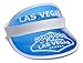 Blue Las Vegas Poker Dealer Bingo Plastic Clear Visor Hat Fear & Loathing