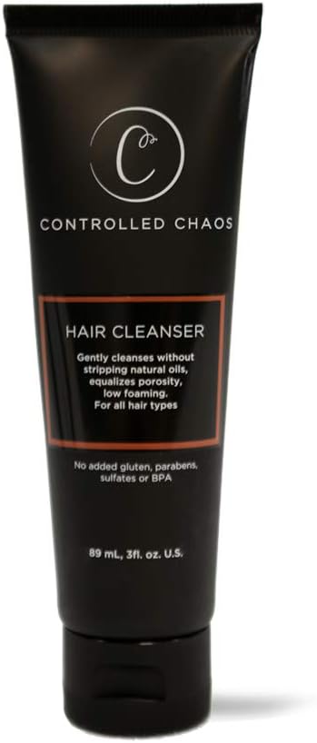 Controlled Chaos Deep Cleansing & Smoothing Hair Shampoo - Sulfate Free Shampoo for Hair Growth & Color Treated Hair - All Hair Types - As Seen on Shark Tank - 3oz